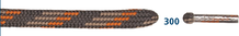 Barth Shoelaces Mountain Sports half-round orange/beige/gray 180cm